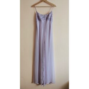 90s empire waist satin slip dress